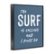 Stupell Industries Surf Is Calling Must Go Framed Giclee, design by Lettered and Lined